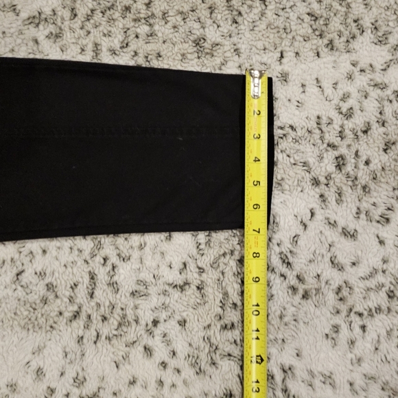 Zara SZ XS Black Roomy Barrel Leg Hi Rise Button Fly Cropped Utility Pants - Picture 10 of 13